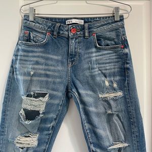 Zara Boyfriend Distressed Jeans USA 2